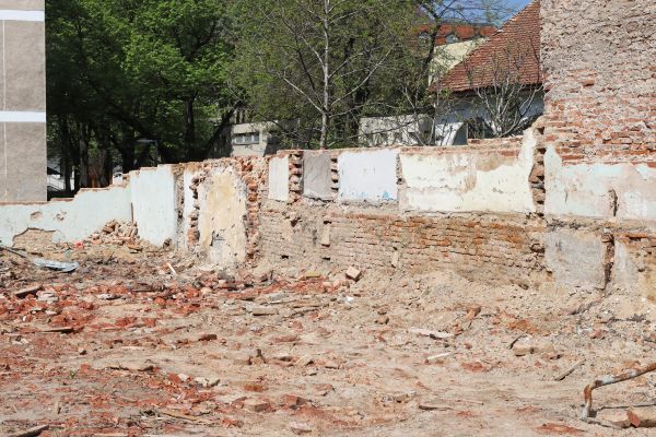 Brick Wall Demolition in Fresno